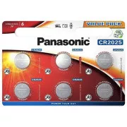 PANASONIC Litijeva baterija (gumbna celica) CR-2025EL/6BP 3V (Blistr 6 kosov)