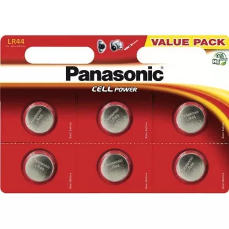 PANASONIC alkalna baterija LR-44EL/6BP 1, 5V (Blistr 6 kosov)