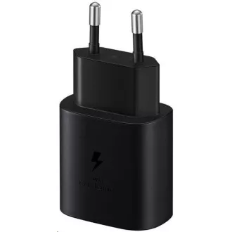 Samsung Potovalni polnilnik EP-TA800XBE, Quickcharge 25W, kabel USB-C, črn