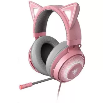 RAZER slušalke Kraken Kitty, slušalke USB, Chroma, Quartz / Pink