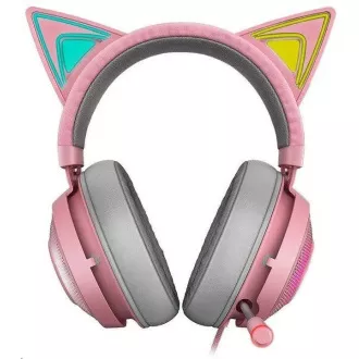 RAZER slušalke Kraken Kitty, slušalke USB, Chroma, Quartz / Pink