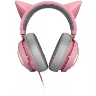 RAZER slušalke Kraken Kitty, slušalke USB, Chroma, Quartz / Pink