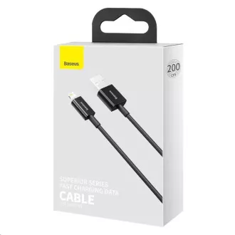 Kabel za hitro polnjenje Baseus Superior Series USB/Lightning 2,4A 1m črn