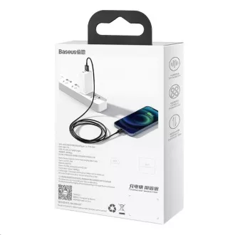 Kabel za hitro polnjenje Baseus Superior Series USB/Lightning 2,4A 1m črn