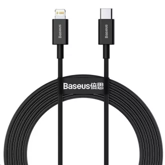 Kabel za hitro polnjenje Baseus Superior Series Type-C/Lightning 20W 2m črn