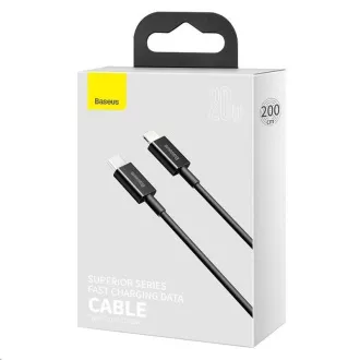 Kabel za hitro polnjenje Baseus Superior Series Type-C/Lightning 20W 2m črn