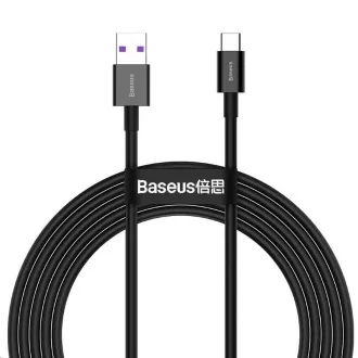 Baseus Superior Series USB/Type-C kabel za hitro polnjenje 66W 2m črn Baseus Superior Series USB/Type-C kabel za hitro polnjenje 66W 2m črn