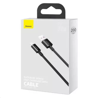 Baseus Superior Series USB/Type-C kabel za hitro polnjenje 66W 2m črn Baseus Superior Series USB/Type-C kabel za hitro polnjenje 66W 2m črn