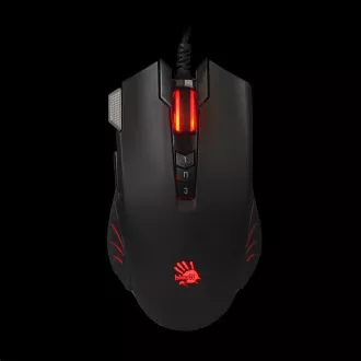 A4tech gaming miška BLOODY V9M, do 4000DPI, tehnologija V-Track, 160KB pomnilnika, USB, CORE 2, kovinske ploščice