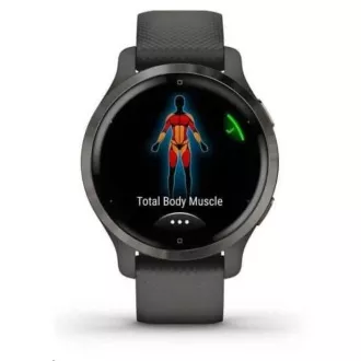 Garmin GPS športna ura Venu2S Slate/črni trak Garmin GPS športna ura Venu2S Slate/črni trak