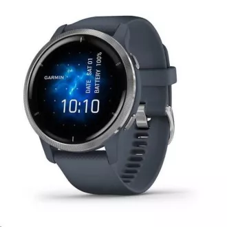 Garmin GPS športna ura Venu2 Silver/Granite Blue Band Garmin GPS športna ura Venu2 Silver/Granite Blue Band