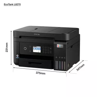 EPSON črnilo za tiskalnik EcoTank L6270, 3v1, A4, 1200x4800 dpi, 33 strani na minuto, USB, Wi-Fi, LAN, 5 let garancije po brezplačni registraciji - Rabljeno