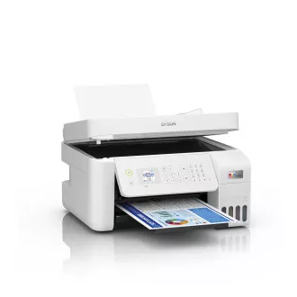 EPSON tiskalniško črnilo EcoTank L5296, 4v1, A4, 1440x5760dpi, 33 strani na minuto, USB, Wi-Fi, LAN, belo