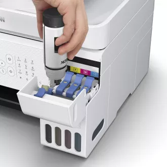 EPSON tiskalniško črnilo EcoTank L5296, 4v1, A4, 1440x5760dpi, 33 strani na minuto, USB, Wi-Fi, LAN, belo