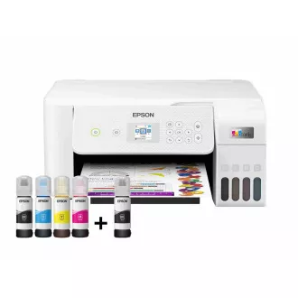 EPSON tiskalniško črnilo EcoTank L3266, 3v1, A4, 1440x5760dpi, 33 str/min, USB, Wi-Fi, belo