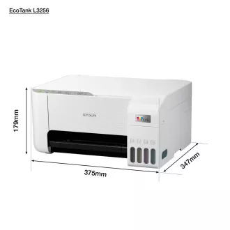 EPSON tiskalniško črnilo EcoTank L3256, 3v1, A4, 1440x5760dpi, 33 str/min, USB, Wi-Fi, belo