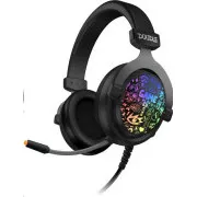 CONNECT IT DOODLE RGB gaming slušalke z mikrofonom, 2xJack USB, črne