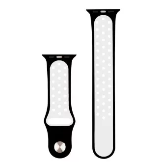 RhinoTech športni trak za Apple Watch 42 / 44 mm črno-bel RhinoTech športni trak za Apple Watch 42 / 44 mm črno-bel