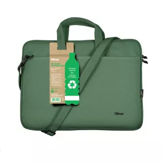 TRUST 16" torba za prenosni računalnik Bologna Slim Laptop Bag Eco, zelena TRUST 16" torba za prenosni računalnik Bologna Slim Laptop Bag Eco, zelena