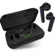 CONNECT IT slušalke v ušesa z mikrofonom True Wireless SonicBass, črne