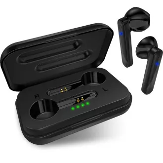 CONNECT IT slušalke v ušesa z mikrofonom True Wireless SonicBass, črne