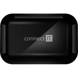 CONNECT IT slušalke v ušesa z mikrofonom True Wireless SonicBass, črne