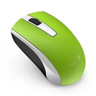 GENIUS miška ECO-8100/ 1600 dpi/ polnilna/ brezžična/ zelena