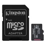 Kingstonova kartica MicroSDHC 16 GB Industrial C10 A1 pSLC   adapter SD