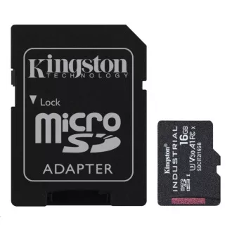 Kingstonova kartica MicroSDHC 16 GB Industrial C10 A1 pSLC   adapter SD