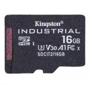 Kingstonova kartica MicroSDHC 16 GB Industrial C10 A1 pSLC v enem paketu