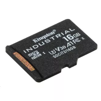 Kingstonova kartica MicroSDHC 16 GB Industrial C10 A1 pSLC v enem paketu