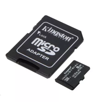 Kingstonova kartica MicroSDHC 8GB Industrial C10 A1 pSLC   adapter SD