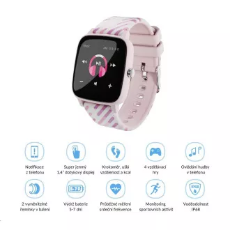 LAMAX BCool Pink - pametna ura za otroke LAMAX BCool Pink - pametna ura za otroke