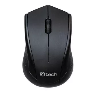 C-TECH miška WLM-07, brezžična, 1200DPI, 3 gumbi, USB nano sprejemnik, črna C-TECH miška WLM-07, brezžična, 1200DPI, 3 gumbi, USB nano sprejemnik, črna