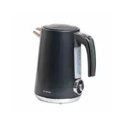 ORAVA Delux-1 električni čajnik, 2200 W, 1,7 l, nadzor temperature, samodejni izklop, črno nerjaveče jeklo