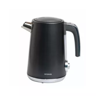 ORAVA Delux-1 električni čajnik, 2200 W, 1,7 l, nadzor temperature, samodejni izklop, črno nerjaveče jeklo