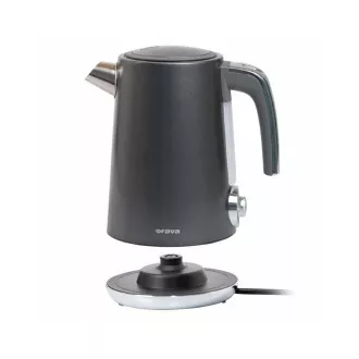 ORAVA Delux-1 električni čajnik, 2200 W, 1,7 l, nadzor temperature, samodejni izklop, črno nerjaveče jeklo