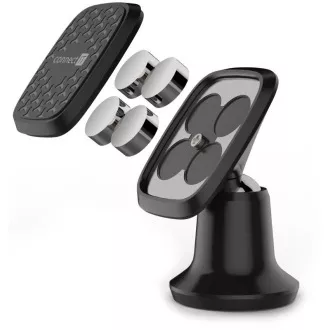 CONNECT IT univerzalno magnetno držalo za avto InCarz 4Ultra, 4 magneti, črno