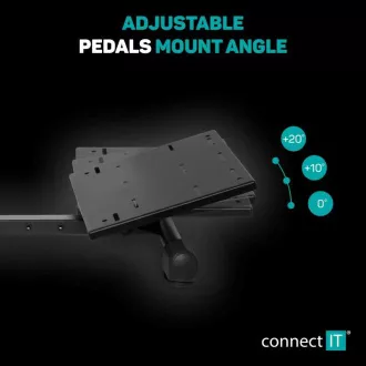 CONNECT IT pritrditev na volan TitanFrame, prestavna ročica in pedala, črna