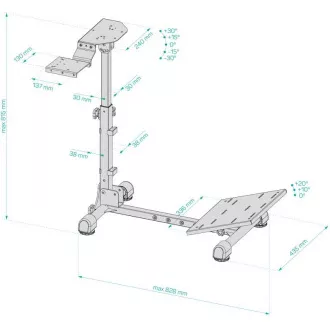 CONNECT IT pritrditev na volan TitanFrame, prestavna ročica in pedala, črna
