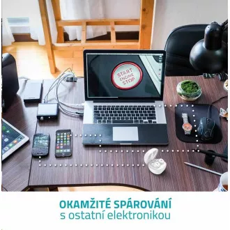 LAMAX Dots2 White, brezžično polnjenje