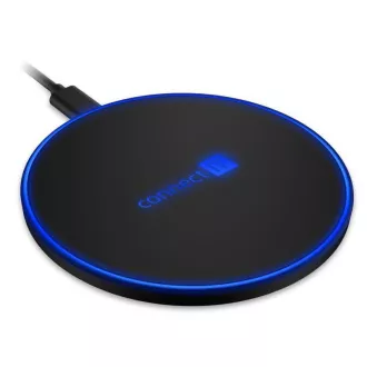 CONNECT IT WiFast brezžični polnilec, 10 W, črn