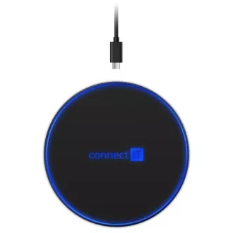 CONNECT IT WiFast brezžični polnilec, 10 W, črn
