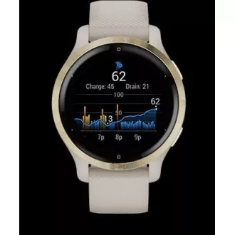Garmin GPS športna ura Venu® 2S Rose Gold/White Leather Band Garmin GPS športna ura Venu® 2S Rose Gold/White Leather Band
