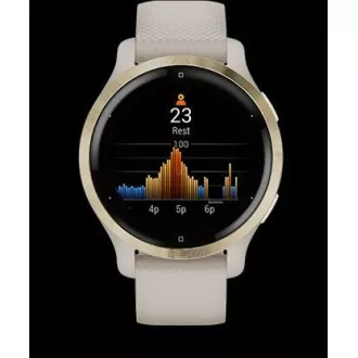 Garmin GPS športna ura Venu® 2S Rose Gold/White Leather Band Garmin GPS športna ura Venu® 2S Rose Gold/White Leather Band