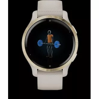 Garmin GPS športna ura Venu® 2S Rose Gold/White Leather Band Garmin GPS športna ura Venu® 2S Rose Gold/White Leather Band