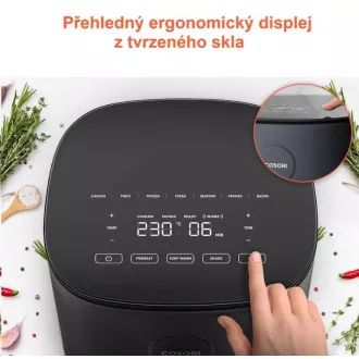 Cosori L501 PRO 4,7L - friteza na vroč zrak   5x nabodala in žar. Žar