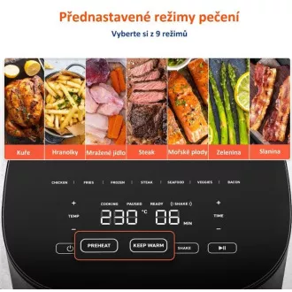 Cosori L501 PRO 4,7L - friteza na vroč zrak   5x nabodala in žar. Žar
