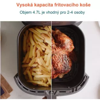 Cosori L501 PRO 4,7L - friteza na vroč zrak   5x nabodala in žar. Žar