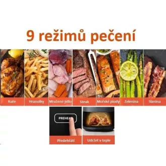 Cosori L501 PRO 4,7L - friteza na vroč zrak   5x nabodala in žar. Žar